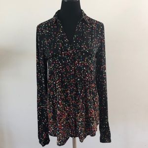 Maeve for Anthropologie collared, button down, long sleeved top, size 6